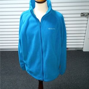 Columbia womens Bright Teal Full-Zip Fleece Jacket
